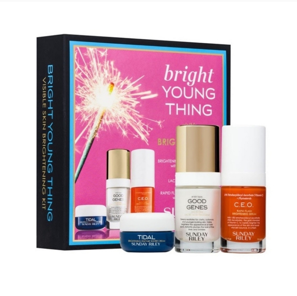 Sunday Riley bright young thing skin brightening kit new in box